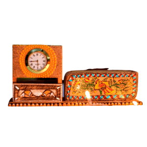 Hand Painted Madhubani Art Table Organiser