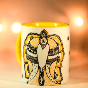 Hand Painted Madhubani Art Fish Mug