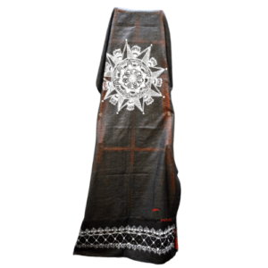 Madhubani Art Hand Painted Dupatta – Mandala with border