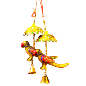 Handmade Door Toaran , Bird and Bell Pair