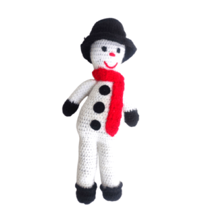 Handmade Crochet Toys for Kids – Snowman – White