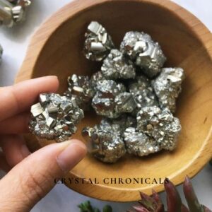 Pyrite chunk Potli – The stone of wealth and protection